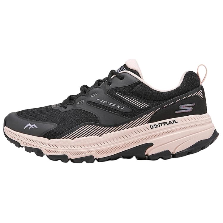 Skechers GO RUN Trail Altitude 2.0 Low Top Casual Shoes Women's Black Pink