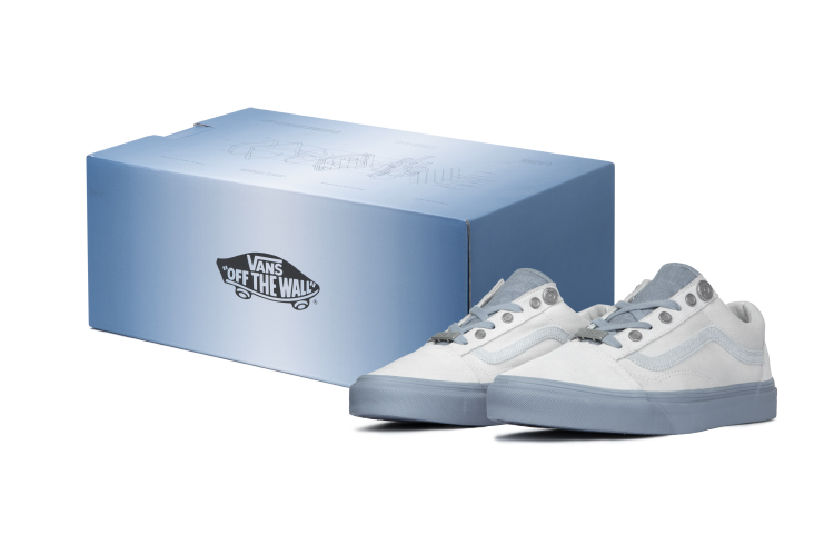 C2H4 x Vans Old Skool Low-Top Skateboard Shoes Unisex Gray White