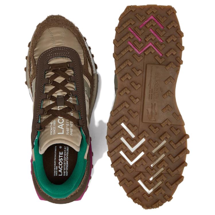 LACOSTE Abrasion-Resistant Low-Top Casual Shoes Men's Brown