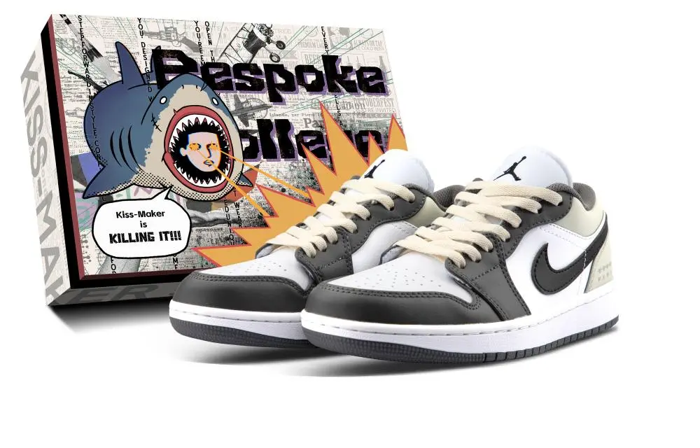 Jordan Air Jordan 1 Shock Absorbers With Slip Resistant Features Low Top Vintage Basketball Shoes Unisex Beige