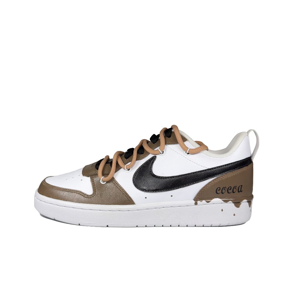 Nike Court Borough Series Skateboard Shoes Women's Low-Top Brown White/Black