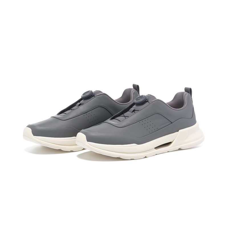 LI-NING 1990 Du Xing Low-Top Running Shoes Men's Asphalt Gray