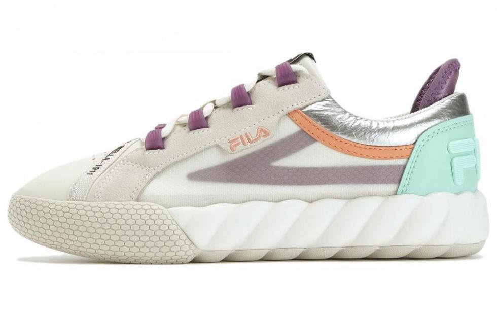 FILA CAMPO Anti-Slip Wear-Resistant Low-Top Skateboard Shoes Women's Ecru