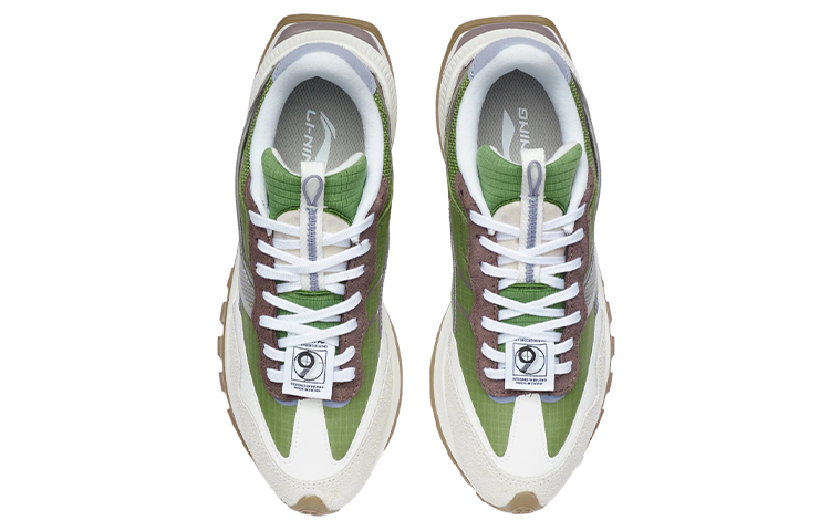 LiNing Fangyuan EVO Cushioning Breathable Low-Top Running Shoes Women's Apple Green