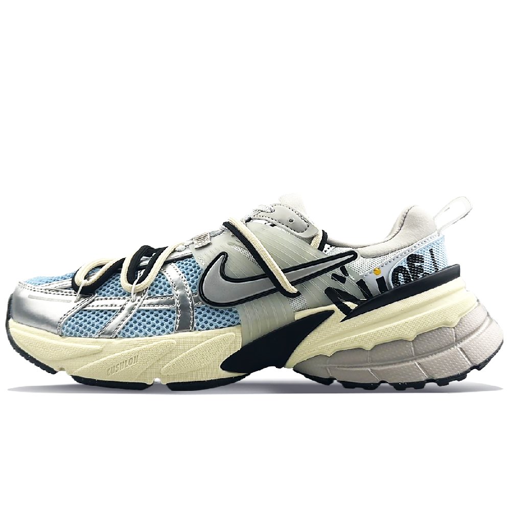 Nike Cushioning Anti-Slip And Wear-Resistant Low-Top Running Shoes Men's Blue Gray