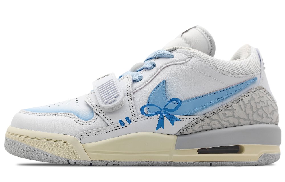 Jordan Legacy 312 Anti-Slip Wear-Resistant Low-Top Vintage Basketball Shoes GS Blue White
