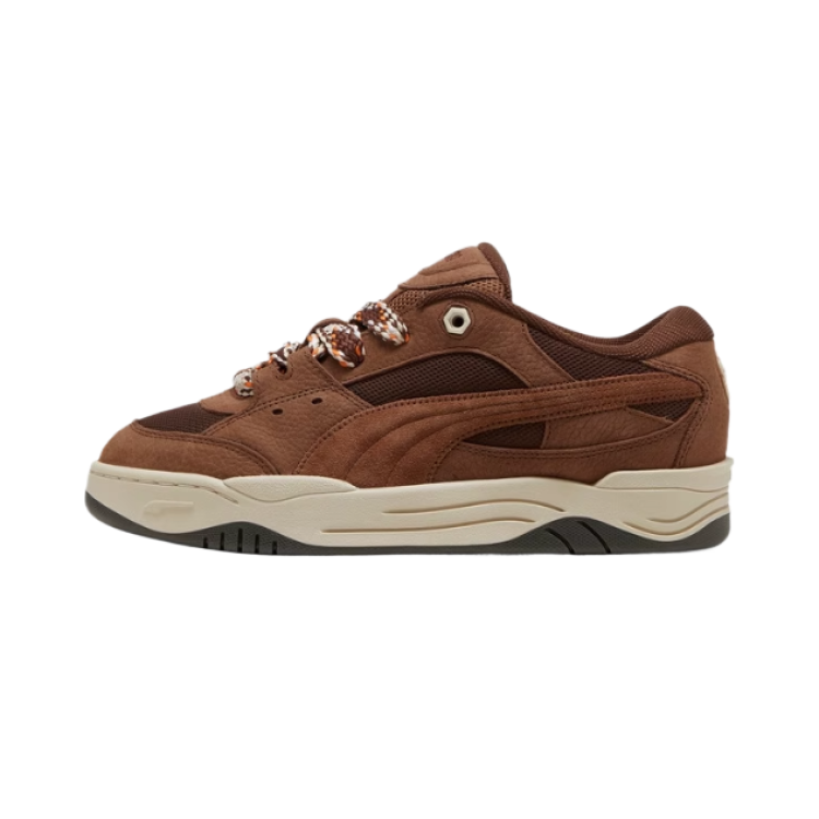 PUMA 180 LACE INTEREST Low Top Skateboard Shoes Unisex Brown