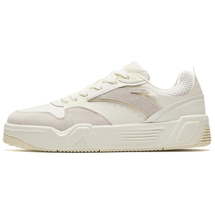 Anta C37 Series Height Increasing Lightweight Low-Top Skateboard Shoes Men's Beige Gray