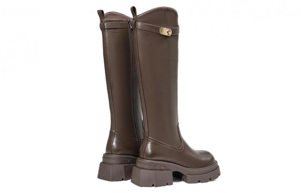 EBLAN Knee-high Boots Women's Brown купить в интернет-магазине Yoocart с быстрой доставкой по России.