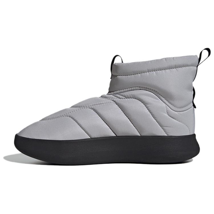 Adidas Adipuff Anti-Slip Wear-Resistant High-Top Casual Shoes Unisex Gray