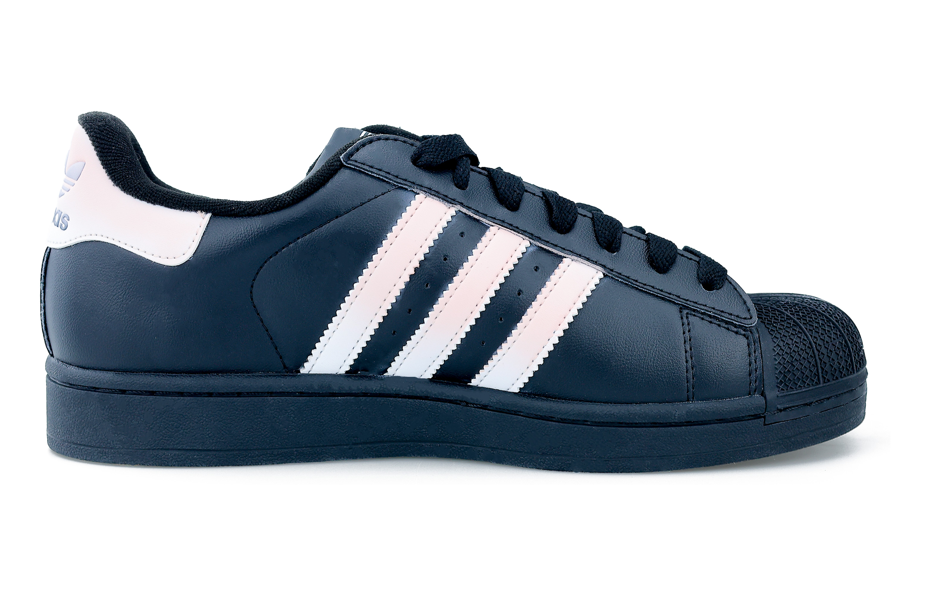 Adidas Originals Superstar 2 Wear resistant And Lightweight Low top Skateboard Shoes Women's Black Pink