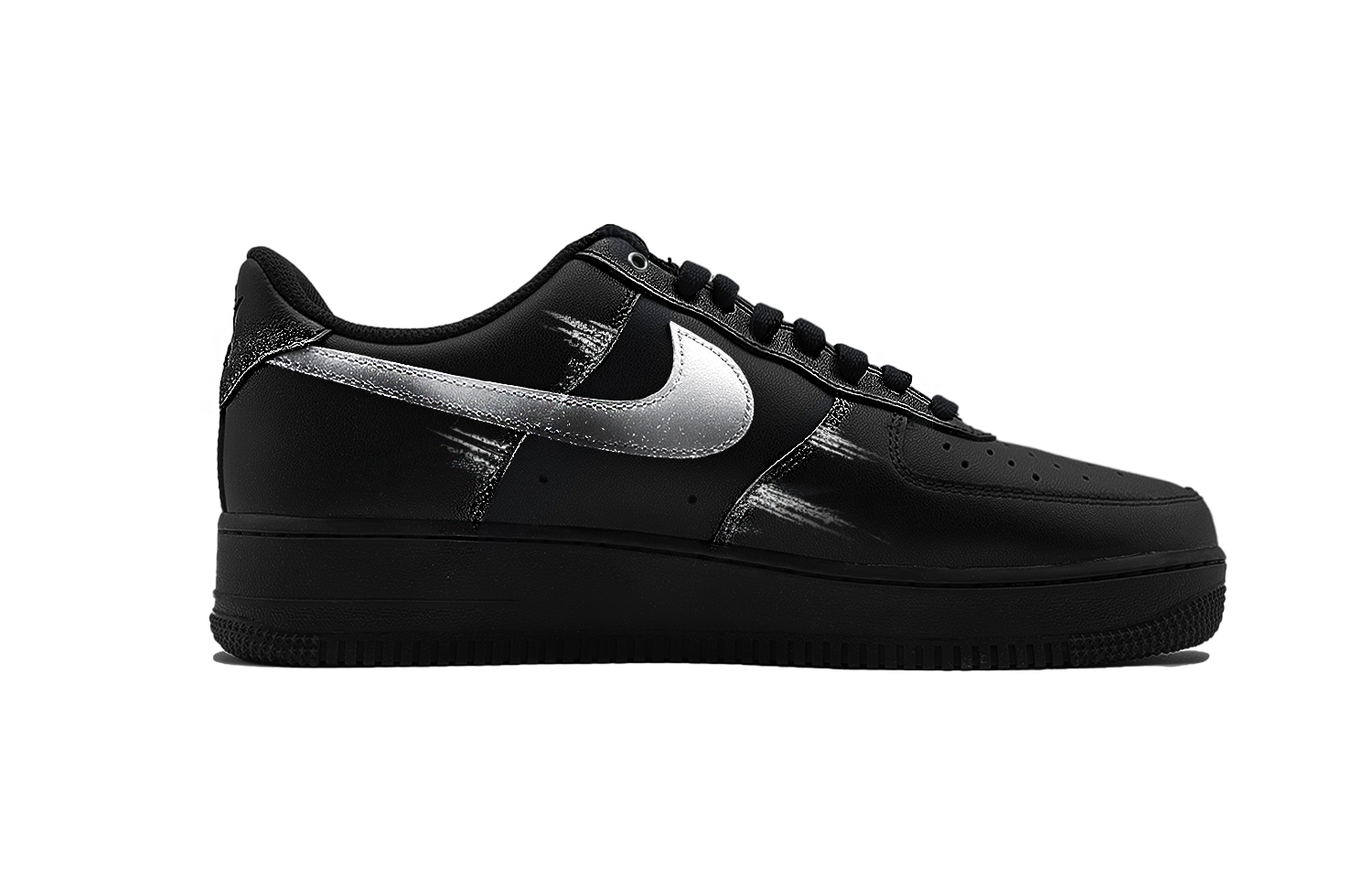 Nike Air Force 1 Skateboard Shoes Unisex Low top Black/Silver купить в интернет-магазине Yoocart с быстрой доставкой по России.