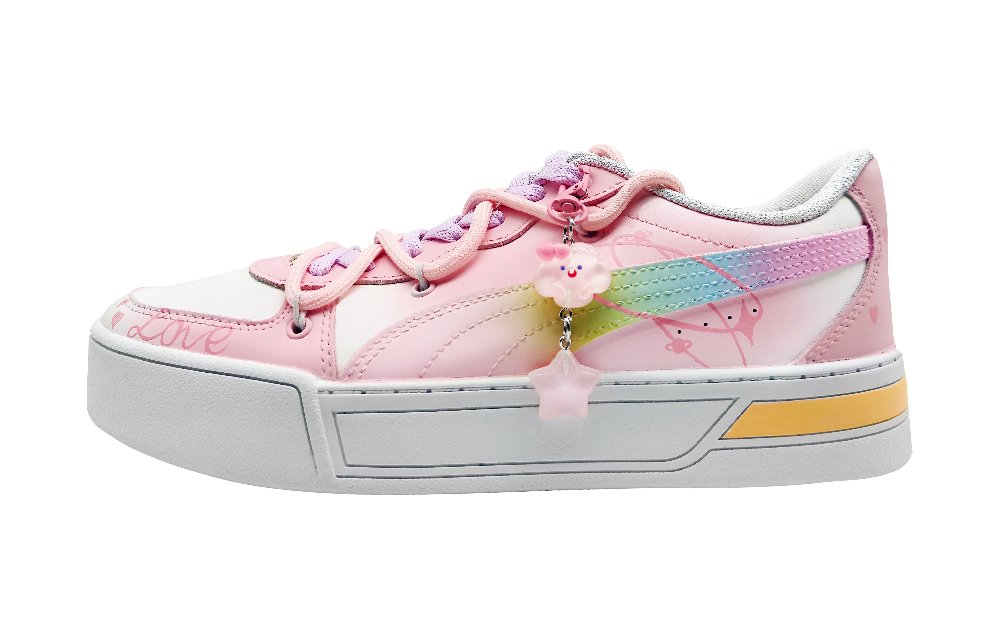 PUMA Skye Sweet Berry Bubble Low Top Skateboard Shoes Women's Pink