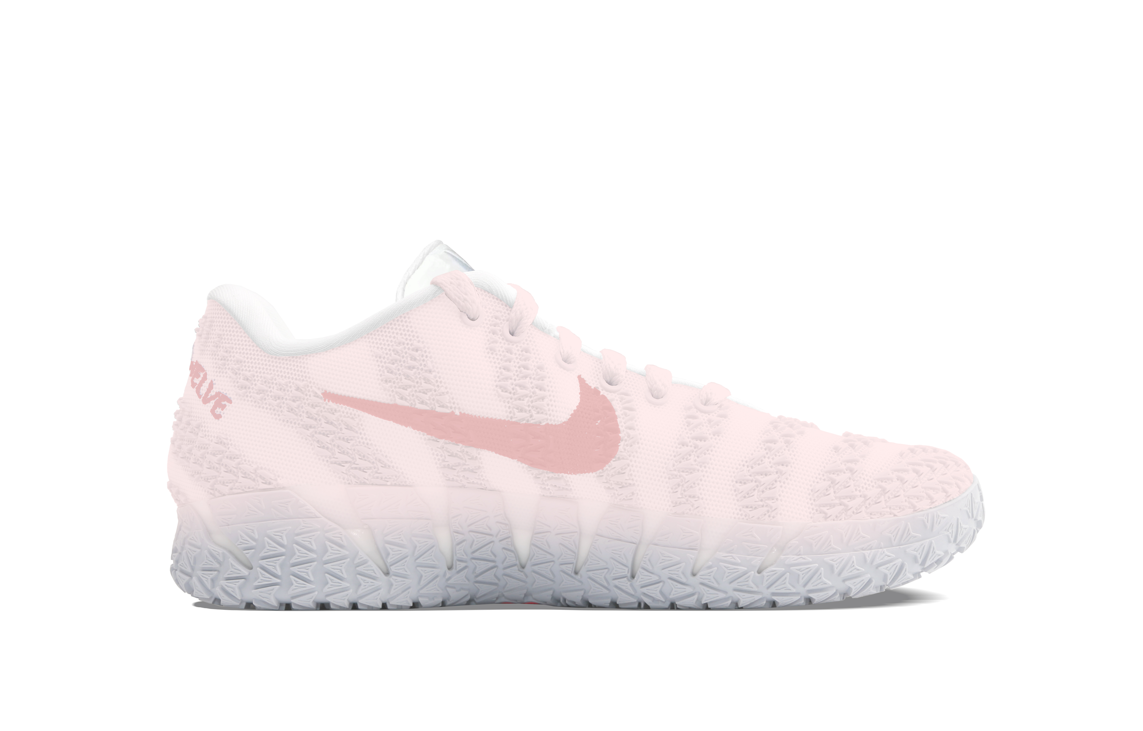 Nike Ja Morant 3 Heart Gun Low top Basketball Shoes Unisex Pink