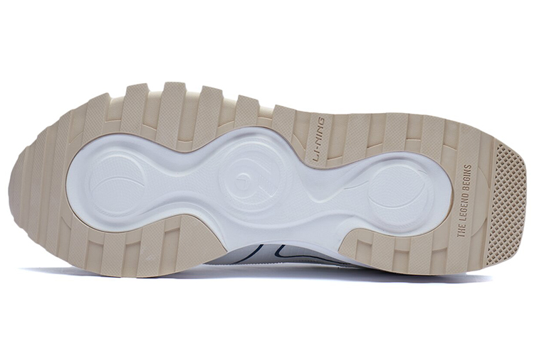 LiNing Durable Breathable Low Top Casual Running Shoes Men's White Green купить в интернет-магазине Yoocart с быстрой доставкой по России.