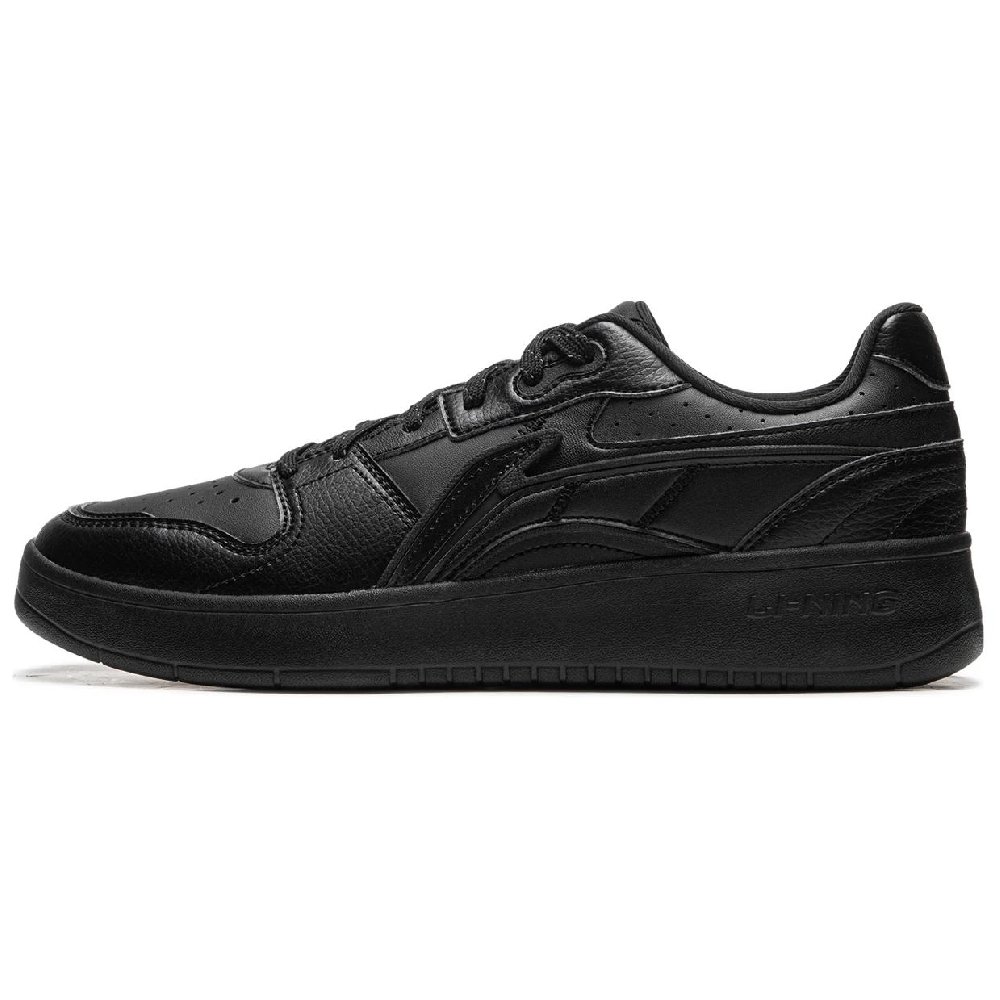 LiNing Acer Truncatum Slip Resistant Cushioning Abrasion Resistant Low Top Skateboard Shoes Men's Black