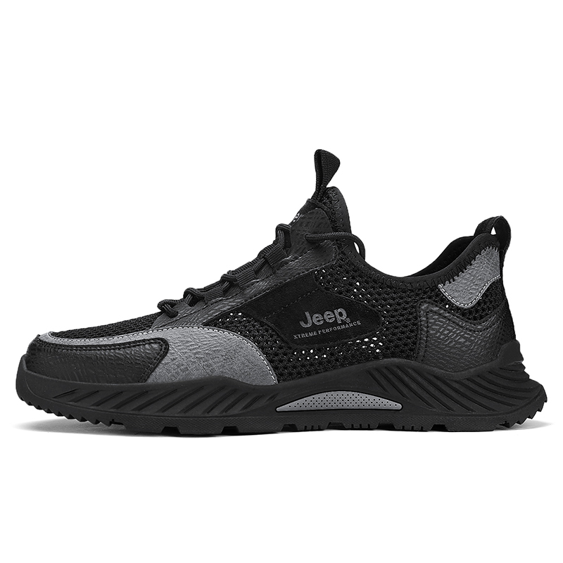 Jeep Low Top Hiking Shoes Men's Black