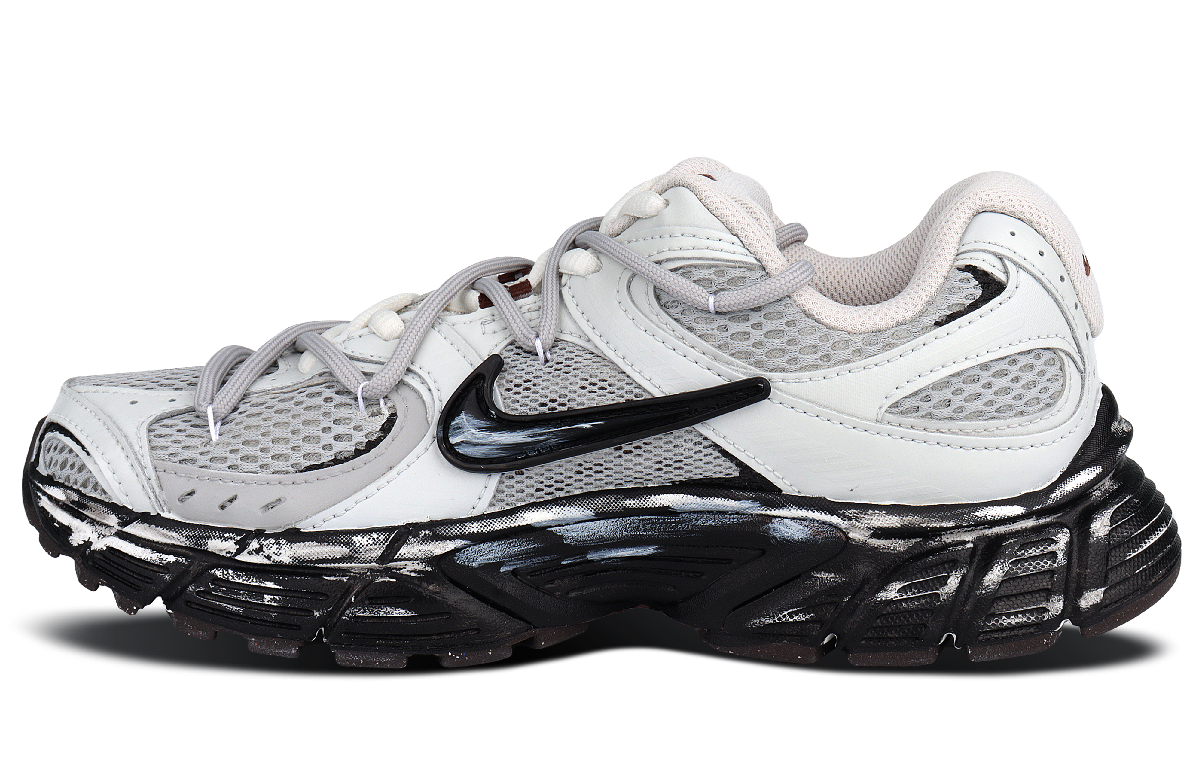 Nike V5 RNR Cushioning Abrasion Resistant Breathable Low top Casual Running Shoes Unisex Black White