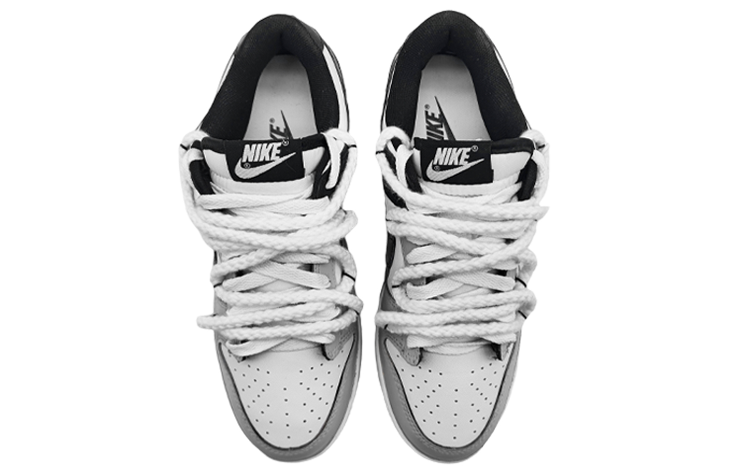 Nike Dunk Low 'Black' Panda Low-Top Skateboard Shoes GS Silver Gray купить в интернет-магазине Yoocart с быстрой доставкой по России.