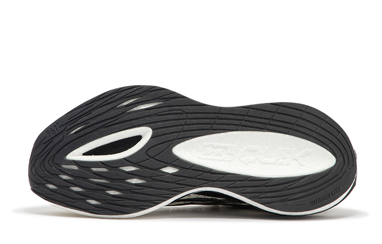 361° Cushioning Anti-Slip Wear-Resistant Breathability Low-Top Running Shoes Men's White Black