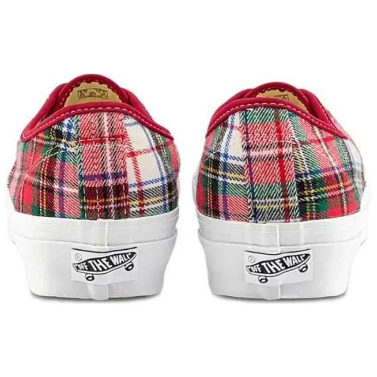 Vans Authentic Low Top Skateboard Shoes Unisex Red White