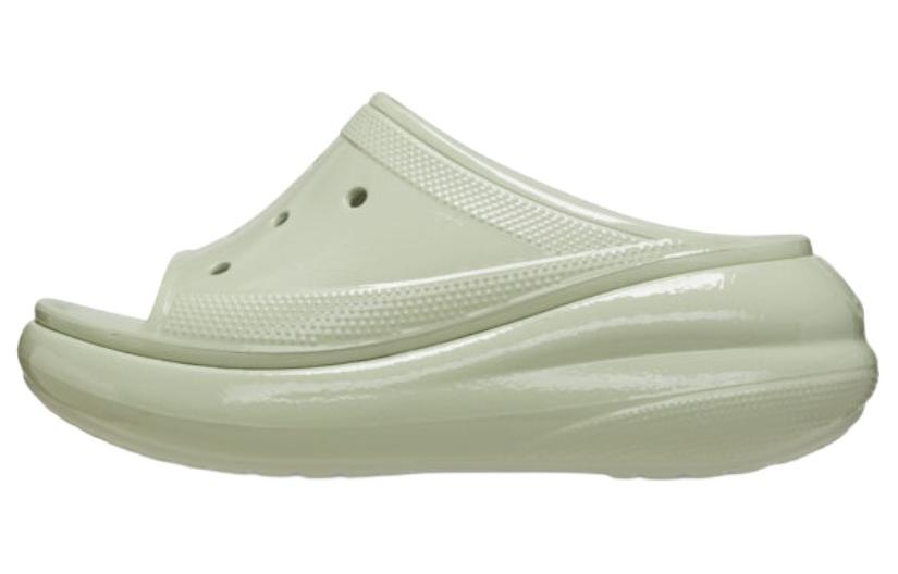 Crocs Crush High Shine Slides 'Light Green' Women's