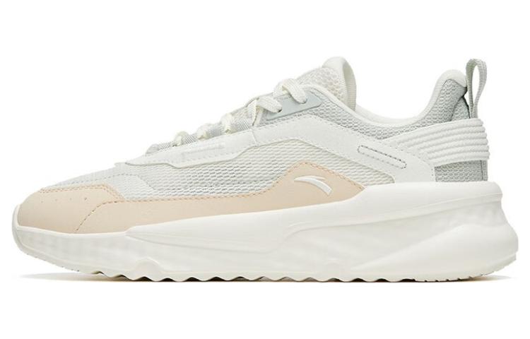 Anta Uninhibited Cushioning Anti-Slip And Wear-Resistant Low-Top Sports Casual Shoes Women's White Gray Green