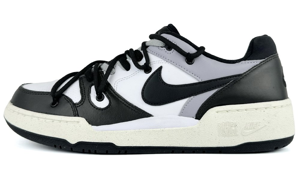 Nike Full Force Low-Top Skateboard Shoes Men's Black White