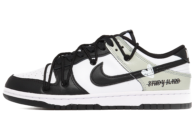Nike Dunk Low Forbidden Love Galaxy Culture Anti-Slip Wear-Resistant Low-Top Skateboard Shoes Women's Black White