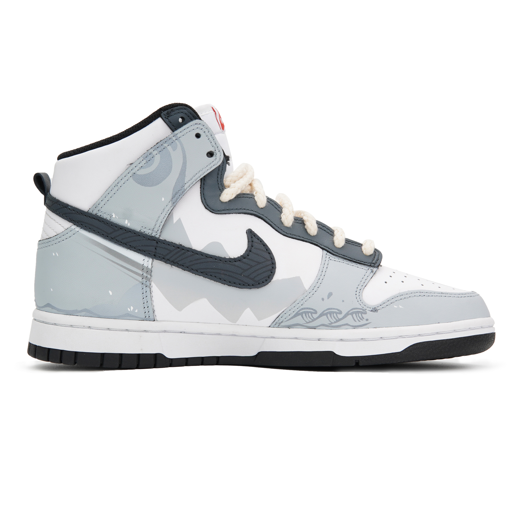 Nike Dunk High Top Vintage Casual Skateboard Shoes Women's Gray White купить в интернет-магазине Yoocart с быстрой доставкой по России.