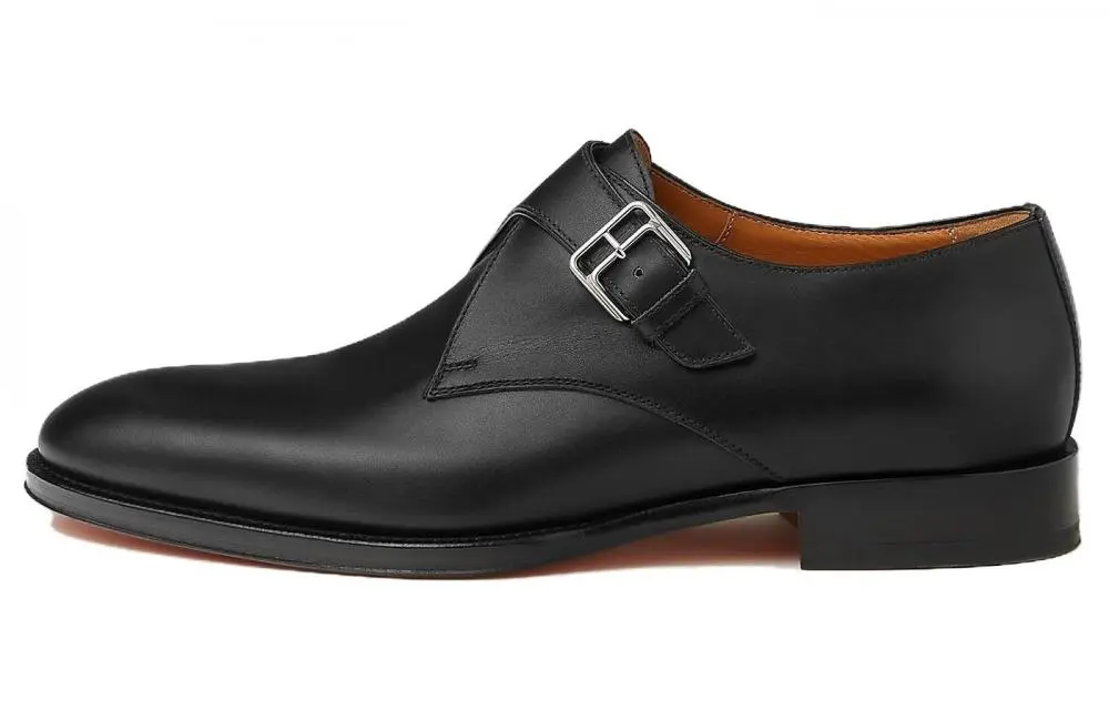 HERMES Ioan Dress Shoes Men's Black