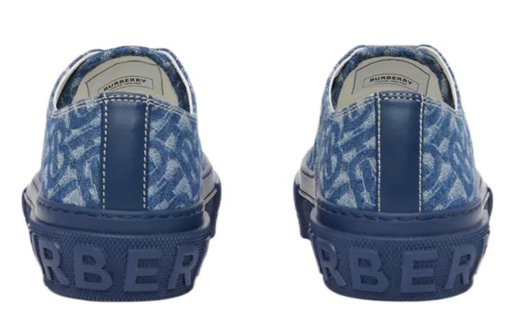 Burberry Low Top Skateboard Shoes Women's Denim Blue купить в интернет-магазине Yoocart с быстрой доставкой по России.