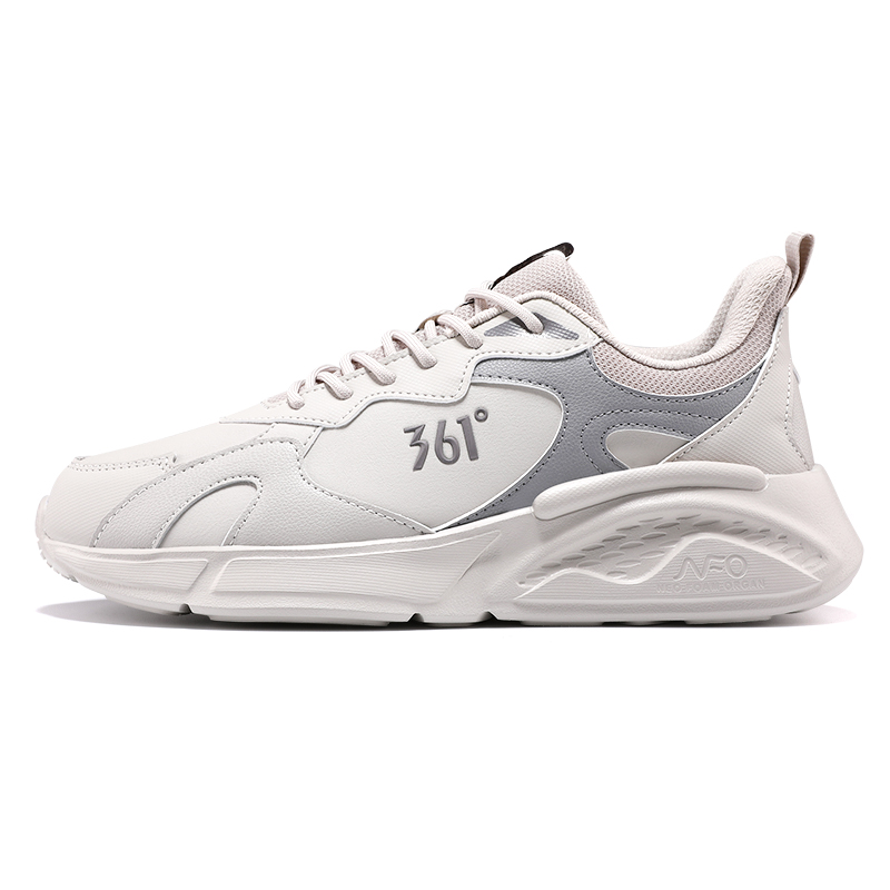361° Anti-Slip Wear-Resistant Low-Top Casual Running Shoes Men's Gray