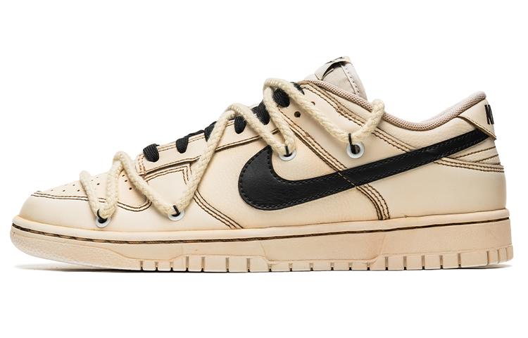 Nike Dunk Low Retro Low-Top Skateboard Shoes Men's Black Brown