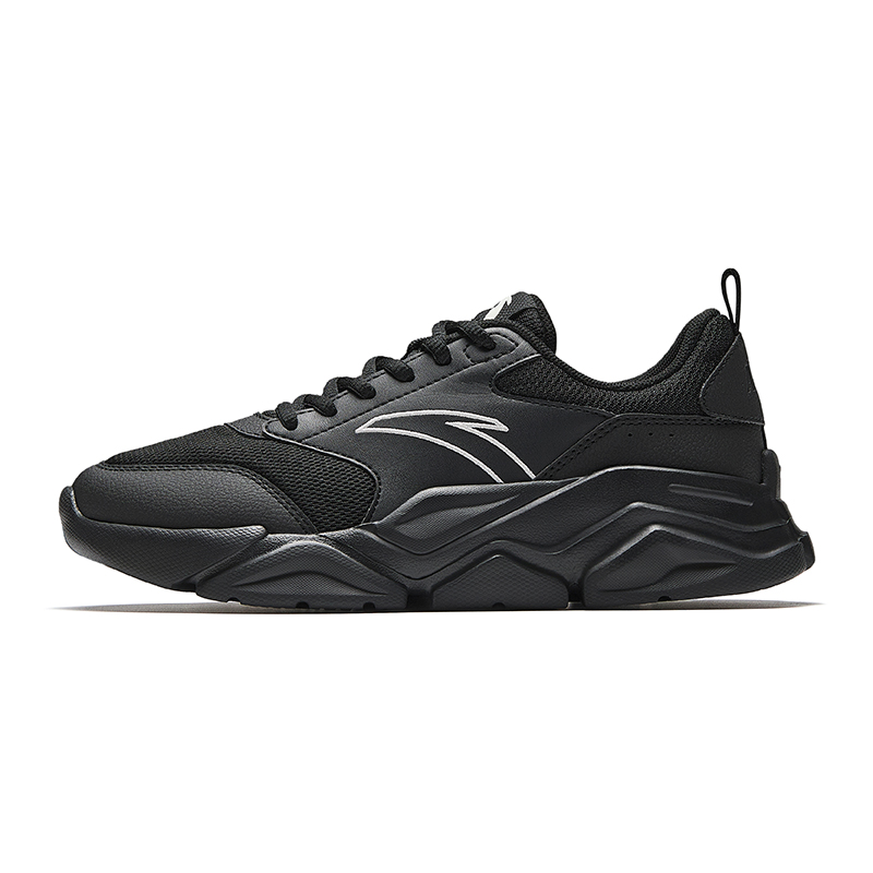 Anta Life Collection Abrasion Resistant Breathable Low top Casual Shoes Women's Basic Black