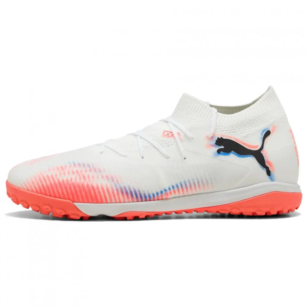PUMA FUTURE 8 MATCH Abrasion Resistant Soccer Shoes Men's White Red