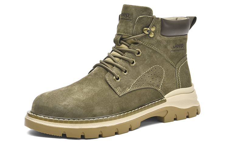 Jeep Crew Outdoor Boots Men's Khaki Green купить в интернет-магазине Yoocart с быстрой доставкой по России.