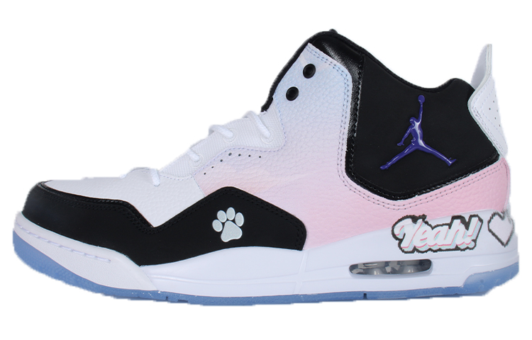 Jordan Courtside 23 Mid-Top Vintage Basketball Shoes Men's Black White