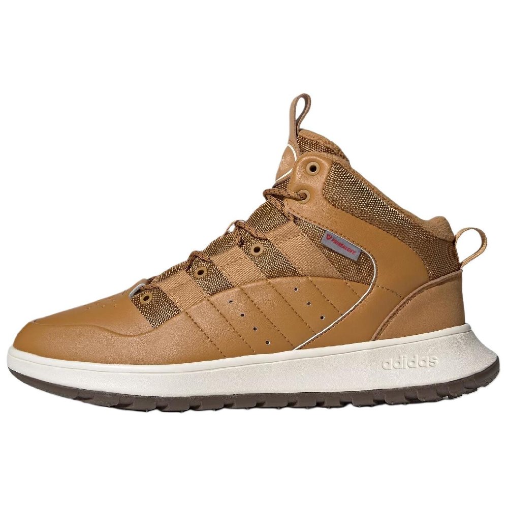 Adidas Anti-Slip Wear-Resistant High-Top Vintage Basketball Shoes Unisex Brown