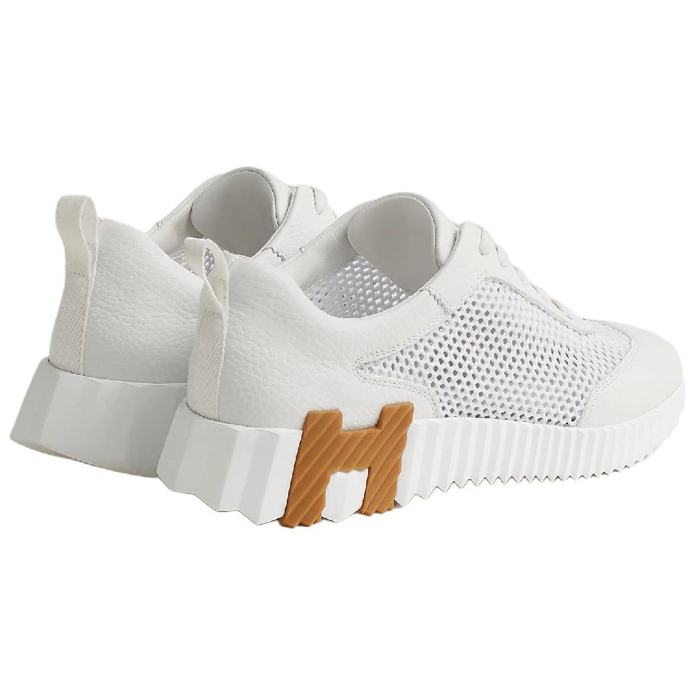 HERMES Bouncing Low-Top Casual Shoes Women's White