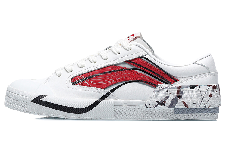 LiNing Weiwu Paris Fashion Week Vintage Shoes 'White Red'