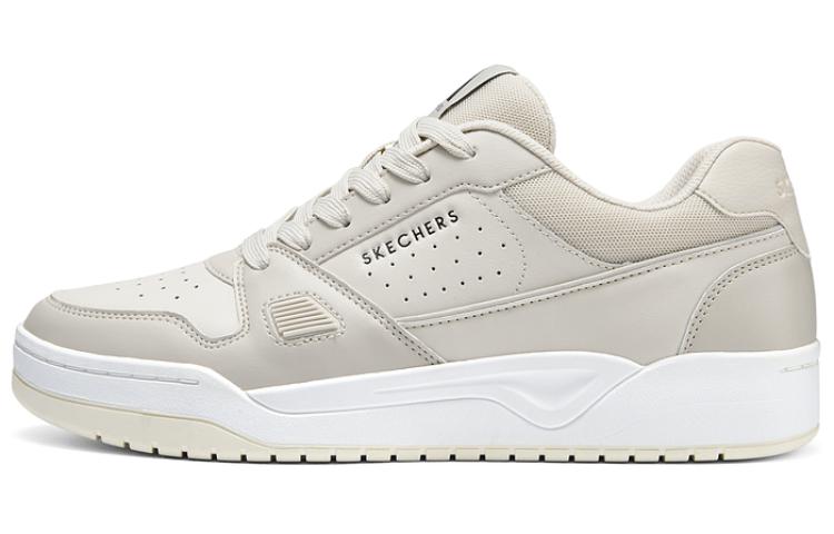 Skechers Lightweight And Breathable Low Top Skateboard Shoes Men's Ivory