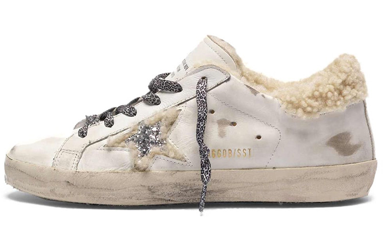 Golden Goose Super-Star Stylish Skateboarding Shoes Women's Beige