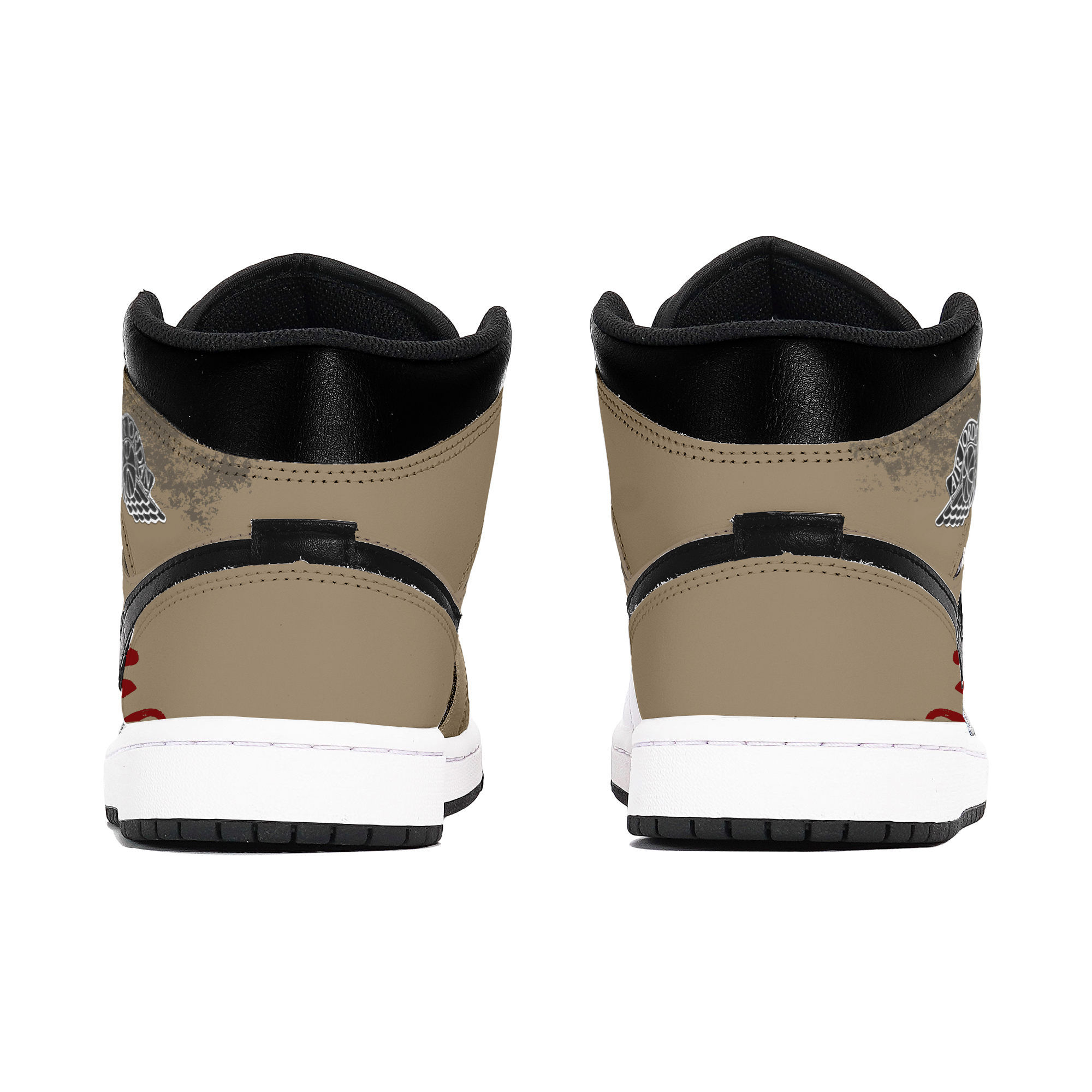 Jordan Air Jordan 1 Abrasion-Resistant Mid-Top Vintage Basketball Shoes Unisex Brown купить в интернет-магазине Yoocart с быстрой доставкой по России.