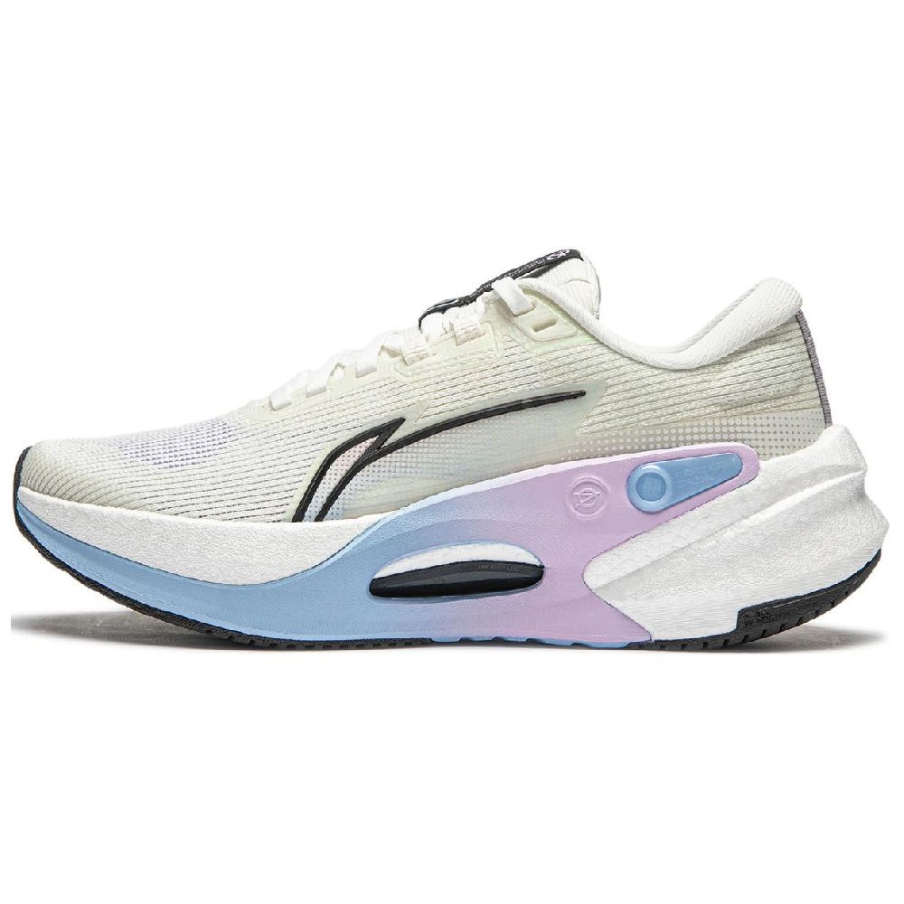 LINING Furious Rider 7.0 V2 Running Shoes Women's Low-Top Ivory/Black/Sky Blue