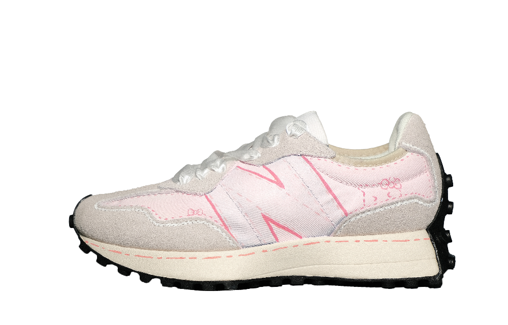 New Balance NB 327 Abrasion Resistant Low Top Running Shoes Women's Gray Pink
