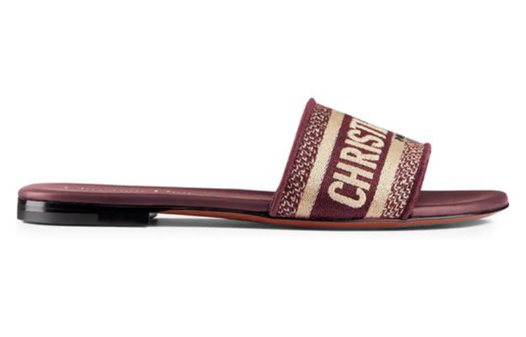 DIOR Dway Slide Slippers Women's Red