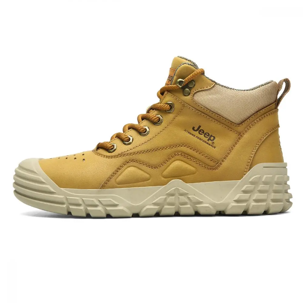 Jeep Short Outdoor Work Boots Men's Light Brown