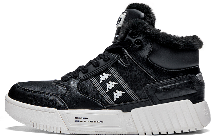 Kappa Mid-Top Skateboard Shoes Unisex Black