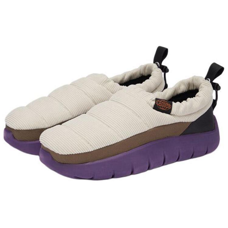 LACOSTE Low-Top Casual Shoes Women's White Purple купить в интернет-магазине Yoocart с быстрой доставкой по России.